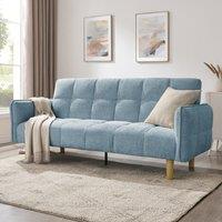 Home Detail Bergamot Sofa Bed in Blue | Size: 3 Seater