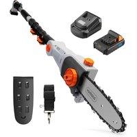 VonHaus 20V Battery Cordless Pole Chainsaw in Grey