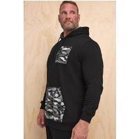 BadRhino Men's Camo Print Utility Hoodie in Black | Size: XL