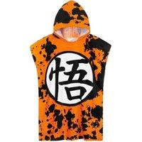 Dragon Ball Towelling Poncho in Orange