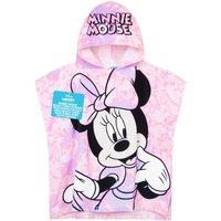 Disney Minnie Tie Dye Towelling Poncho in Pink