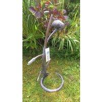 Inspirational Gifting Kingfisher on Reeds Garden Sculpture Ornament Decoration in Bronze