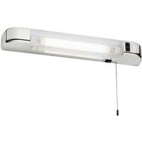 First Choice Lighting Rise - Chrome Bathroom Shaver Light in Silver