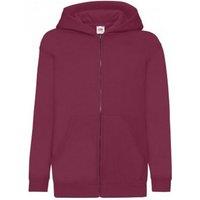 Fruit of the Loom Hooded Sweatshirt in Burgundy | Size: 7-8 Years