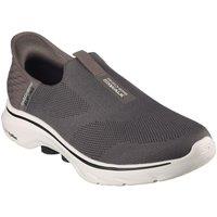 Skechers Men's ' Slip-ins: GO WALK 7 - Easy On 2' Classic Slip On Shoes in Brown | Size: 9