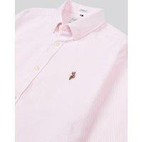 U.S. POLO ASSN. Men's Oxford Stripe Shirt in Pale Pink | Size: 2XL