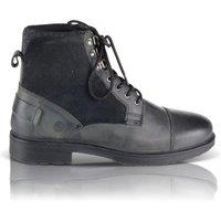 Silver Street London Men's Greyfriars Premium Leather Lace Up Boots in Black | Size: 9