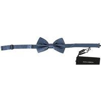 Blue Silk Bow Tie