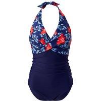 Stylish Halter Neck One-Piece Swimsuit