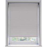 UNKNOWN No Drill Light Grey Thermal Blackout Roller Blind 170cm Drop | Size: 170 cm