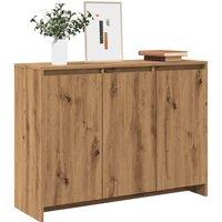 Berkfield Home Sideboard Artisan Oak 102x33x75 cm Engineered Wood in Brown | Size: 102 x 33 x 75 cm