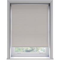 UNKNOWN No Drill Mink Thermal Blackout Roller Blind 170cm Drop in Light Brown | Size: 155 cm width x 165 cm drop