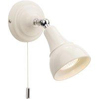 Netlighting Country 1 Light Single Wall Spotlight (Switched) Cream GU10