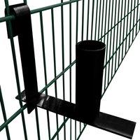Berkfield Home Dispenser for Privacy Fence Strips Steel in Black