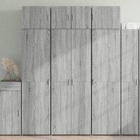 Berkfield Home Storage Cabinet Grey Sonoma 70x42.5x225 cm Engineered Wood