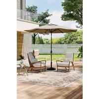 Patio Umbrella Large 3M Traditional Parasol with Resin Base