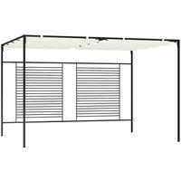 Berkfield Home Gazebo with Retractable Roof 3x4x2.3 m Cream 180 g/m in Beige