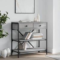 Berkfield Home Console Table Grey Sonoma 75x34.5x75 cm Engineered Wood