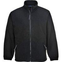 Portwest Men's Argyll Heavy Fleece Anti-Pill Jacket (F400) in Black | Size: 2XL