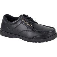 Route 21 Men's Monty Boat Shoes in Black | Size: 11