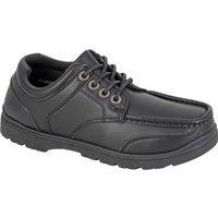 Route 21 Men's Monty Boat Shoes in Black | Size: 6