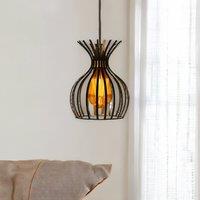 FURNOS Industrial Cage Black Light Shade Ceiling Pendant