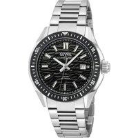 Gevril Men's 48304B Ascari Automatic Stainless Steel Black Dial Date Watch