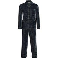 Bown of London Men's Velvet Pyjamas Zeus in Navy | Size: 2XL