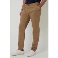 threadbare Men's Cotton Elasticated Waist Chino Trousers in Stone | Size: 34R