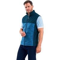 Island Green Men's Padded Stretch Golf Gilet in Blue | Size: XL