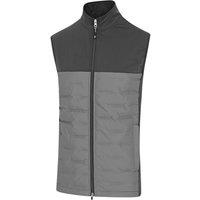 Island Green Men's Padded Stretch Golf Gilet in Charcoal | Size: XL