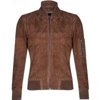 Infinity Leather Men's Goat Suede MA-1 Bomber Jacket-Auckland in Tan | Size: 4XL