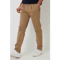 Relaxed Fit Cotton Chino Trousers With Stretch