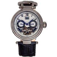 Ganzi Semi-Skeleton Leather-Band Watch