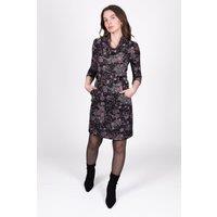 SOLO Women's Floral Button Dress in Plum | Size: 16