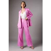 Coast Women's Satin Flare Trouser in Magenta | Size: 10