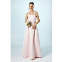 Coast Women's Teen Structured Satin Full Skirted Bridesmaid Dress in Blush | Size: 14-15 Years