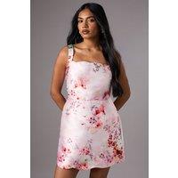 Petite Strappy Printed Mini Dress