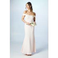 Bardot Corset Crepe Bridesmaid Dress