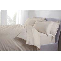 The Linen Consultancy 'TLC 5 Star Hotel Concept' 250TC Cotton Percale Duvet Cover in Cream | Size: Double