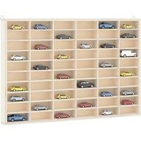 Berkfield Home Wall Display Cabinet with 60 Compartments 60x4.5x40.5 cm in Brown