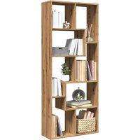 Berkfield Home Room Divider Bookcase Artisan Oak 67x25x161.5 cm Engineered Wood in Brown