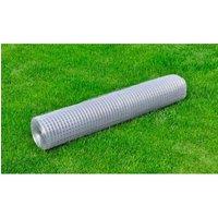 Chicken Wire Fence Galvanised Steel 10x1 m Silver