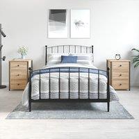 Berkfield Home Bedside Cabinets 2 pcs Sonoma Oak 40x36x60 cm Engineered Wood in Brown | Size: 40 x 36 x 60 cm