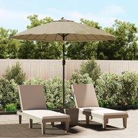 Outdoor Parasol with Aluminium Pole 270 cm Taupe
