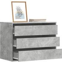 Corner Chest of Drawers Concrete Grey 80x41x58 cm Engineered Wood