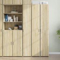 Berkfield Home Highboard Sonoma Oak 30x42.5x185 cm Engineered Wood in Brown