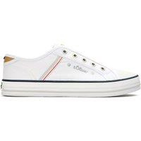 S.OLIVER Women's Canvas Slip-On Trainers in White | Size: 7.5