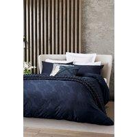 Nalu Nicole Scherzinger 'Leilani' Cotton Sateen Duvet Cover Set in Blue | Size: Single