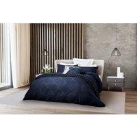 Nalu Nicole Scherzinger 'Leilani' Cotton Sateen Duvet Cover Set in Blue | Size: Double